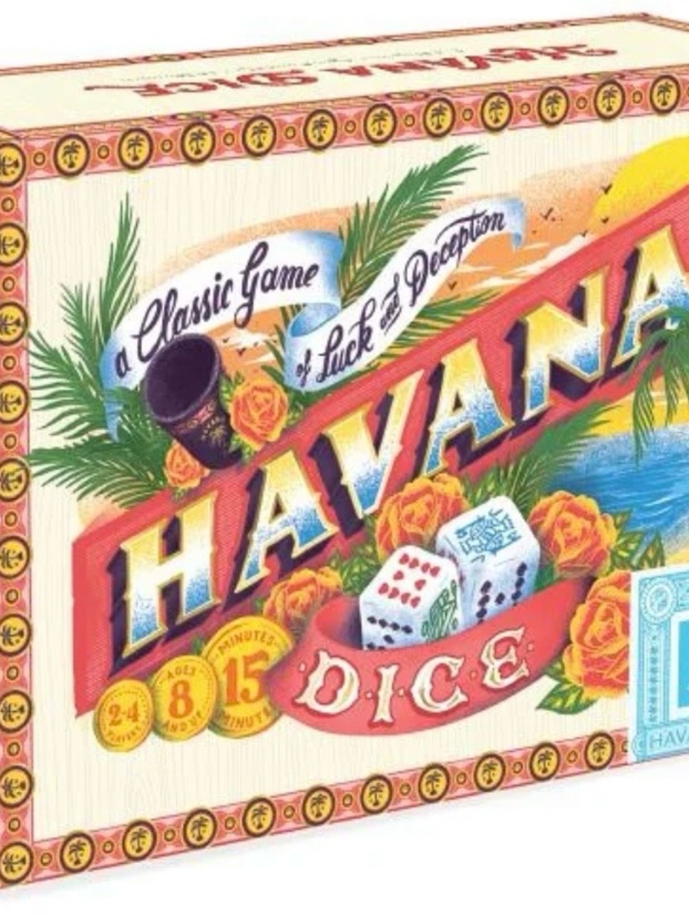 Havana Dice Classic Game - Colorful Tropical Box